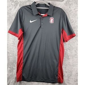 Stanford Cardinals Nike Mens Dri-Fit Golf Polo Shirt Colorblock Size Small Logo‎